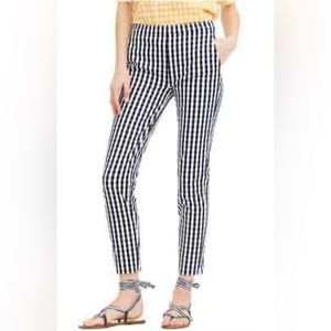 J Crew Martie Pants Bi-Stretch black gingham